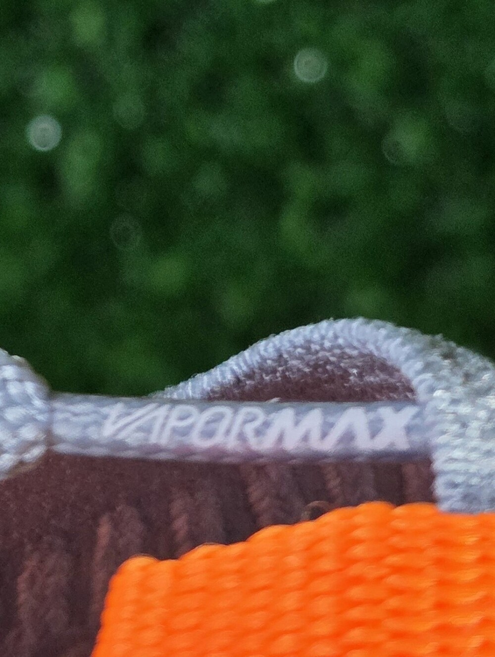 Nike Aviator Grey Orange Knit Sneakers Vapormax Men Size 7 - Picture 3 of 9